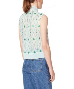 Sandro Aylee Sleeveless Pussy Bow Top