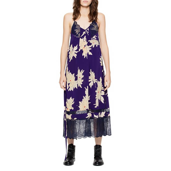 Zadig & Voltaire Roses Blossom Silk Dress  evaChic