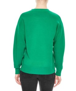 Sandro Wool-Blend Embellished Crewneck Sweater