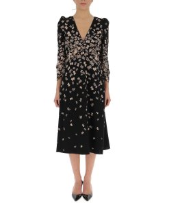Bottega Veneta Butterfly Printed Dress