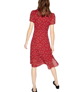The Kooples Bloom Print Midi Dress