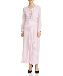 Maje Rocket Pleated Maxi Dress