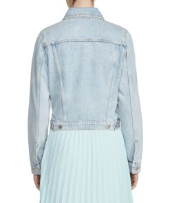 Maje Vivou Embellished Denim Jacket