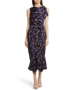 Cinq à Sept Nanon Knotted Silk Dress