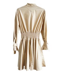 Maje Ralix Smocked Waist Shirtdress