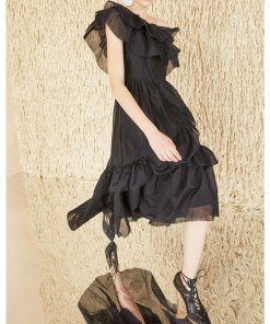 Ulla Johnson Clemente Ruffle Midi Dress