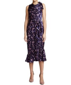 Cinq à Sept Nanon Knotted Silk Dress