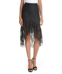 Alice + Olivia Regina Cold-Shoulder Top & Triss High-Low Skirt