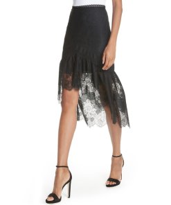 Alice + Olivia Regina Cold-Shoulder Top & Triss High-Low Skirt