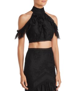 Alice + Olivia Regina Cold-Shoulder Top & Triss High-Low Skirt