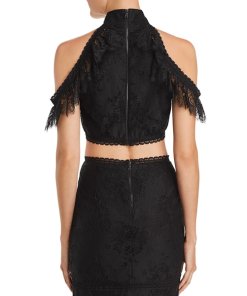 Alice + Olivia Regina Cold-Shoulder Top & Triss High-Low Skirt