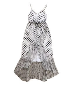 Alice + Olivia Mable Polka Dot Faux-Wrap Dress