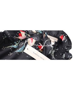 Rebecca Taylor Ikat Tulip Poplin Ruffle Top