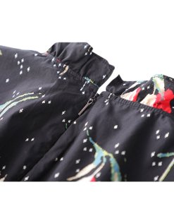 Rebecca Taylor Ikat Tulip Poplin Ruffle Top