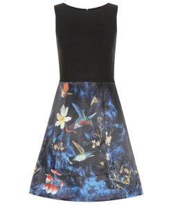 Alice + Olivia Alejandra Enchanted Forest Print Dress