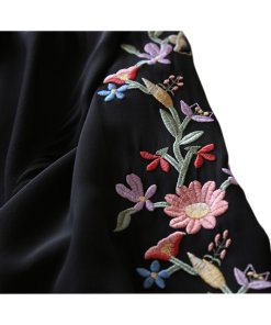 Vilshenko Faye Embroidered Silk Blouse