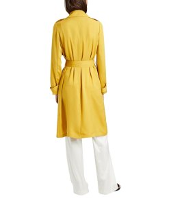 Theory Oaklane Silk Trenchcoat