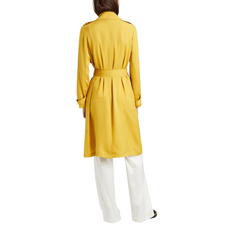 Theory Oaklane Silk Trenchcoat – evaChic