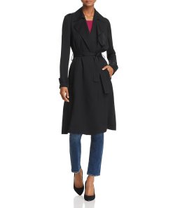Theory Oaklane Silk Trenchcoat