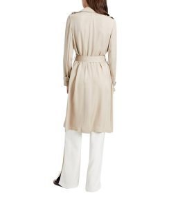 Theory Oaklane Silk Trenchcoat