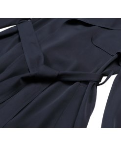 Theory Oaklane Silk Trenchcoat