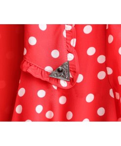 The Kooples Magic Mushroom Polka Dot Embellished Collar Dress