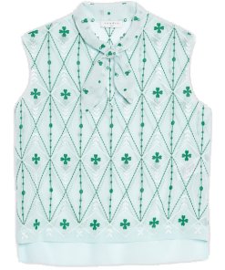 Sandro Aylee Sleeveless Pussy Bow Top