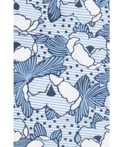 Veronica Beard Marena Ruched Waist Floral Midi Dress