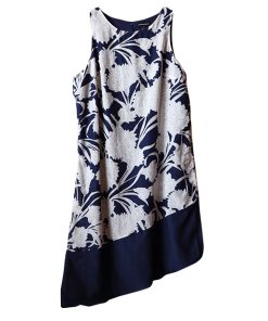 Club Monaco Quynh Floral Asymmetric Dress