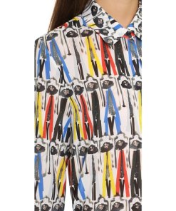 Alice + Olivia Willa Donald Robertson Print Button-Down