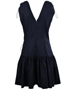 Stella McCartney Gemma Drawstring Empire-Waist Mini Dress