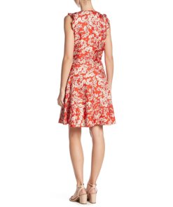Rebecca Taylor Cherry Blossom Sleeveless Silk Dress