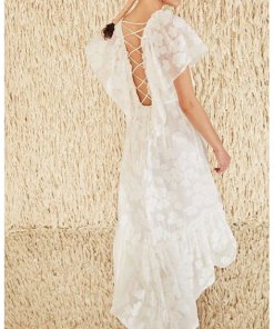 Ulla Johnson Mildred Floral Fil Coupé Ruffled Silk-Cotton Dress
