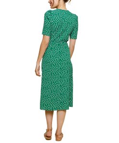 Rouje Gabin Printed Wrap Midi Dress