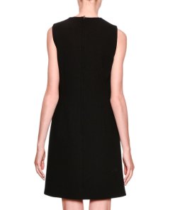 Dolce & Gabbana Embroidered Logo Patch Mini DressDolce & Gabbana Embroidered Logo Patch Mini Dress