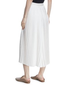 Vince High-Waist Pleated Culottes