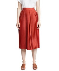 Vince High-Waist Pleated Culottes