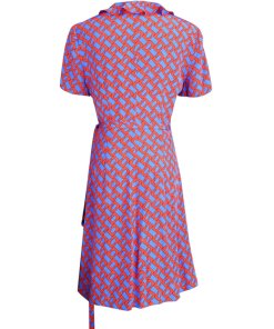 Diane von Furstenberg Savilla Chainlink Ruffle Front Wrap Dress