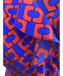 Diane von Furstenberg Savilla Chainlink Ruffle Front Wrap Dress
