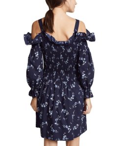 Rebecca Taylor Francine Floral Cold-Shoulder Dress