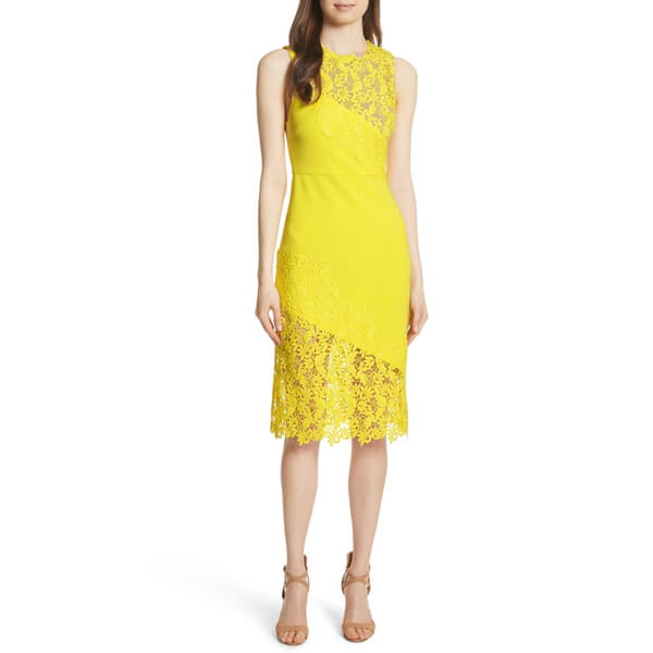 Alice + Olivia Margy Floral Lace Sleeveless Dress evaChic Alice + Olivia Margy Floral Lace Sleeveless Dress evaChic