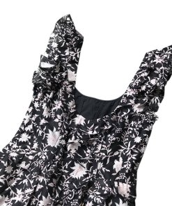 Ulla Johnson Brigitte Floral Organza Midi Dress