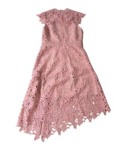 Reiss Ivana Lace Asymmetric Hemline Dress