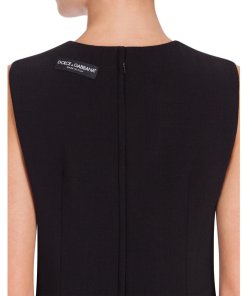 Dolce & Gabbana Embroidered Logo Patch Mini Dressv