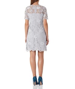 Reiss Lina Sequined Lace Mini Dress evaChic Reiss Lina Sequined Lace Mini Dress evaChic