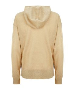 Sandro Xygene Fine Metallic Hooded Sweater