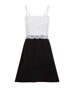 Sandro Gorka Two-Tone Lace Mini Dress