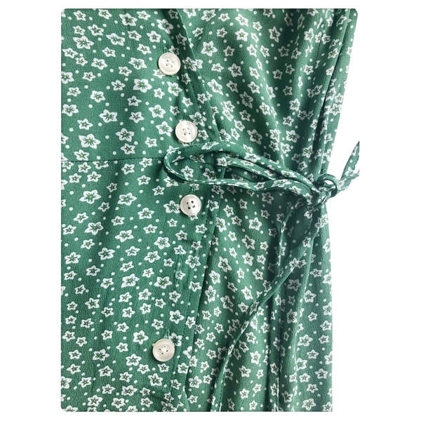 Rouje Gabin Printed Wrap Midi Dress  evaChic