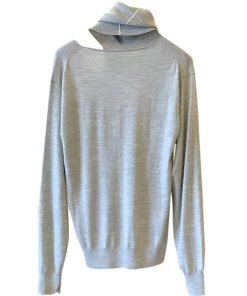 Céline Cutout Wool & Silk Blend Turtleneck Sweater