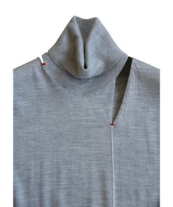 Céline Cutout Wool & Silk Blend Turtleneck Sweater